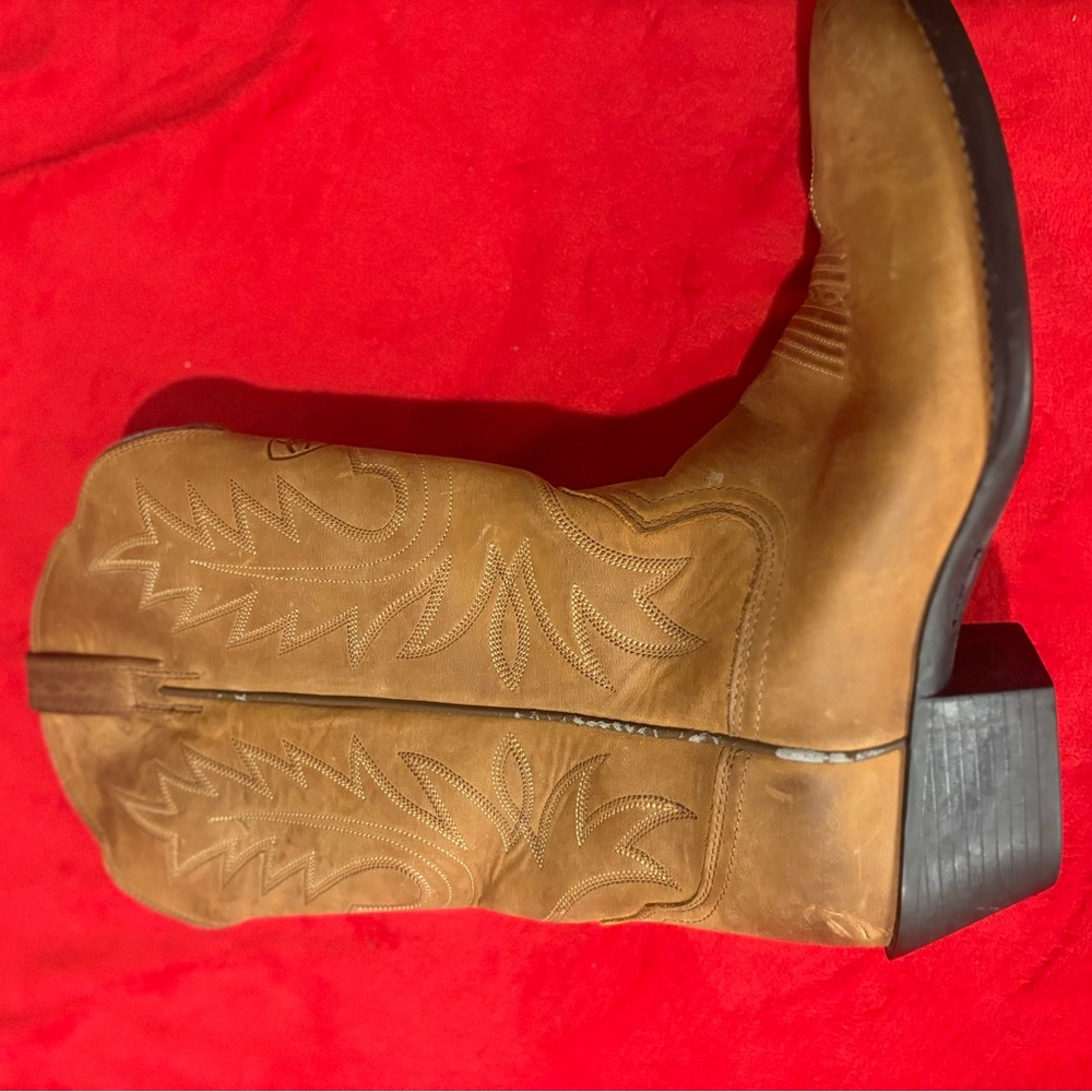 Ariat Tan Cowboy Western Boots Leather